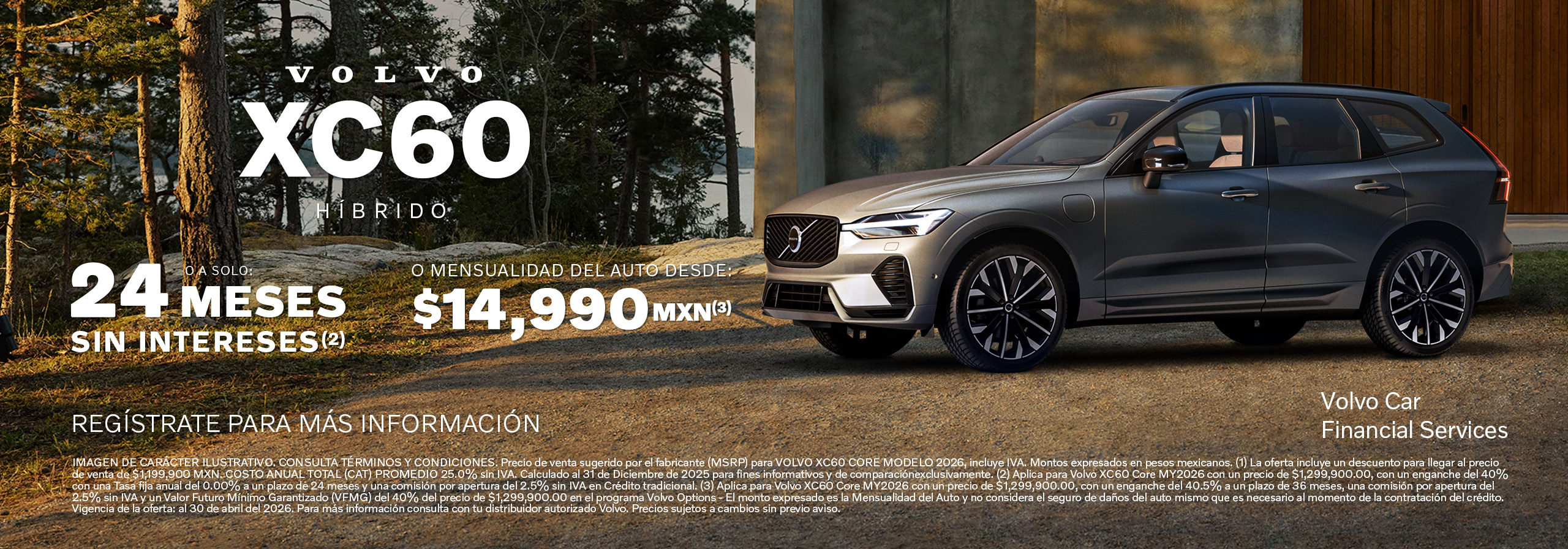 Volvo XC60 híbrido enchufable, promoción.