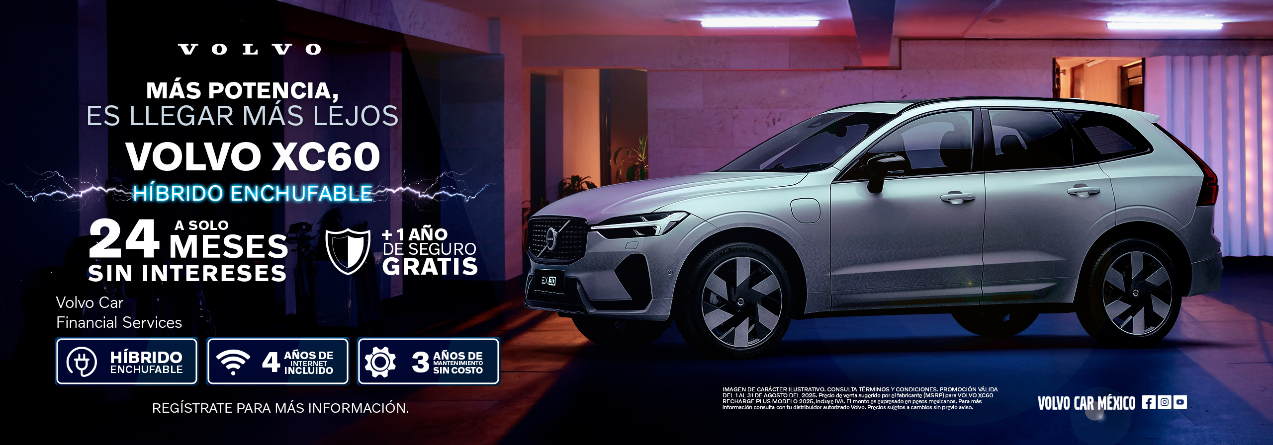 Volvo XC60 híbrido enchufable.